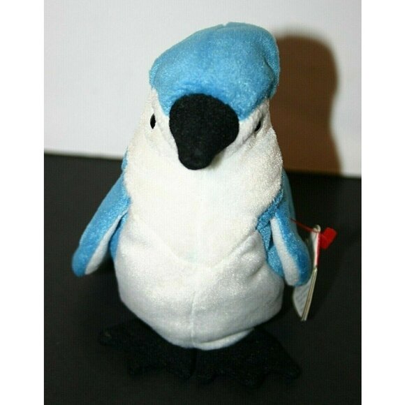 TY Beanie Baby Rocket Blue Jay Bird 1998 errors rare 4202 - Picture 2 of 10
